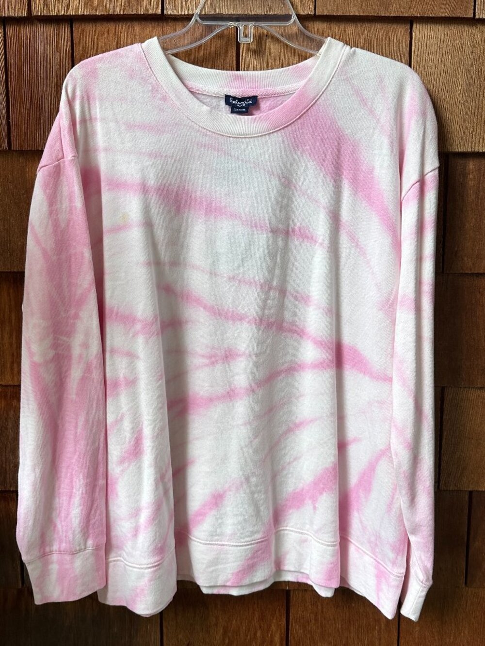 NWT Splendid Super Soft Crewneck Pink Tie Dye Sweatshirt in Women's X-Large